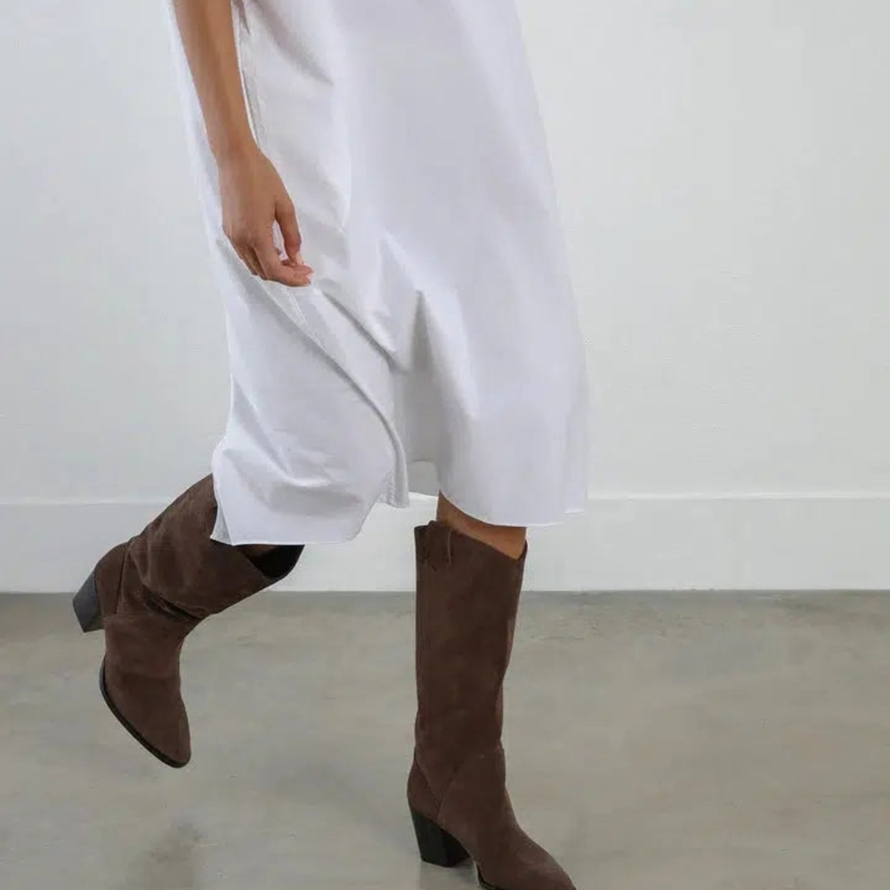 Weston Boot Brown Suede Dear Frances